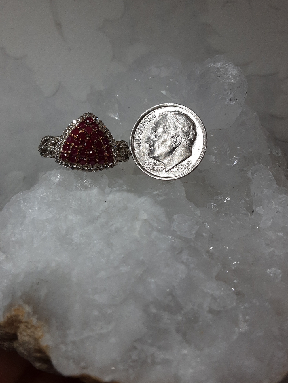 925 ruby ring - Picture 3 of 4